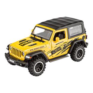 新款1:32JEEP牧马人卢比肯四开门声光回力避震合金越野车模型玩具