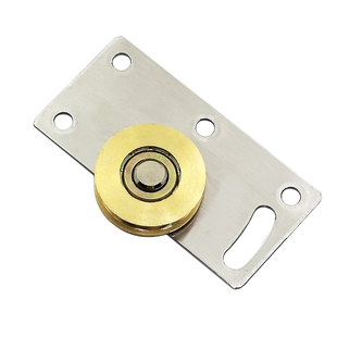 推拉门静音轴承木门吊轮不锈钢衣柜橱柜趟门轮轨道吊滑轮移门配件