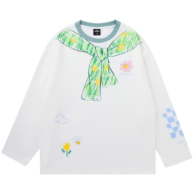 LAMLICKA童趣创意印花长袖t恤