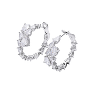 【明星同款】NanaJacqueline真爱之泪系列水滴圈圈耳环女气质耳饰