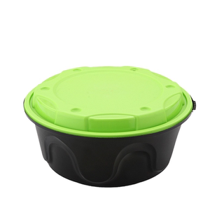 一次性餐盒 锁扣高档面条打包盒 带内衬加厚防盗碗 外卖圆形饭盒