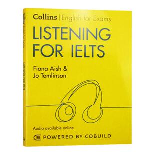 柯林斯雅思听力 Collins English for Exams Listening for IELTS 英文原版 雅思英语考试系列自学辅导学习工具书 进口英语书籍