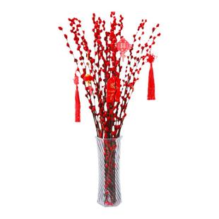 仿真花摆件客厅桌面装饰花束室内绿植物银柳干花雪柳干枝水养插花