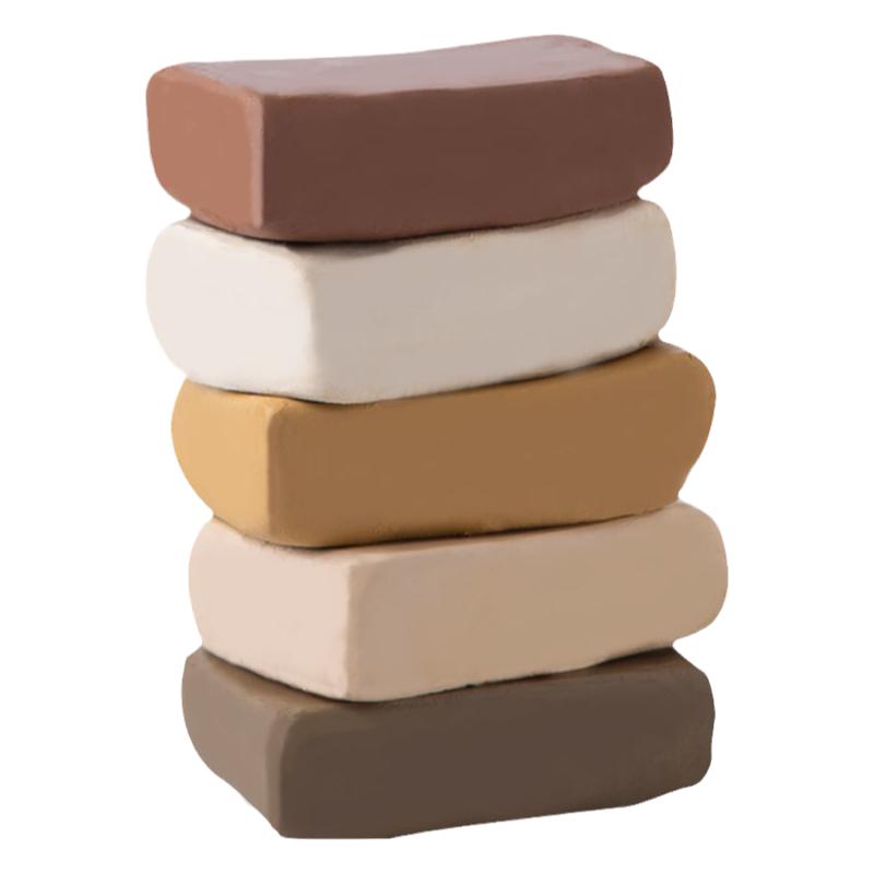 陶泥小学生专用美术课陶土泥免烤陶艺diy手工制作泥塑专用高白泥