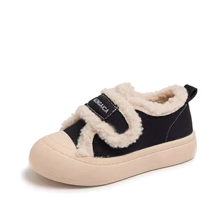 女童时尚棉鞋2025冬季加绒童鞋时尚百搭韩版日常二棉鞋软底休闲鞋