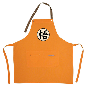 悟字个性创意围裙定制logo印字厨房家用防水防油时尚情侣搞怪围兜