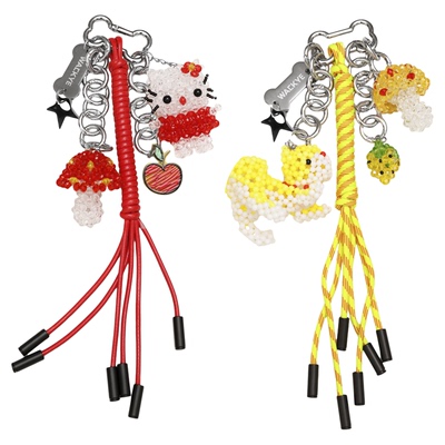 WACKYE 官方正品 可爱粉色裤链鬼马少女卡哇伊裤链包挂多用