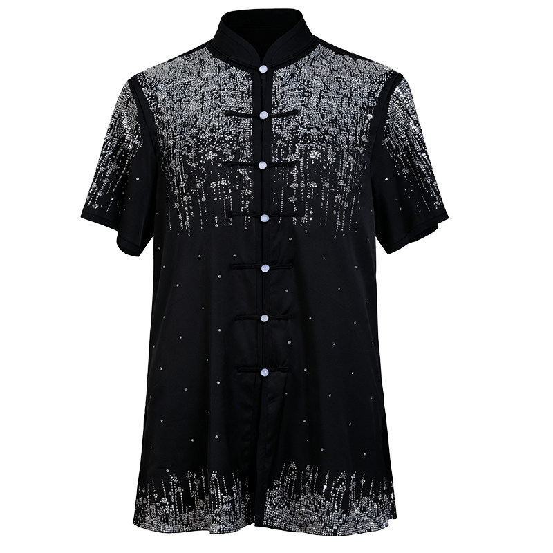 言一武术亮钻长拳服表演服比赛服满天星体考竞赛儿童青少年成人