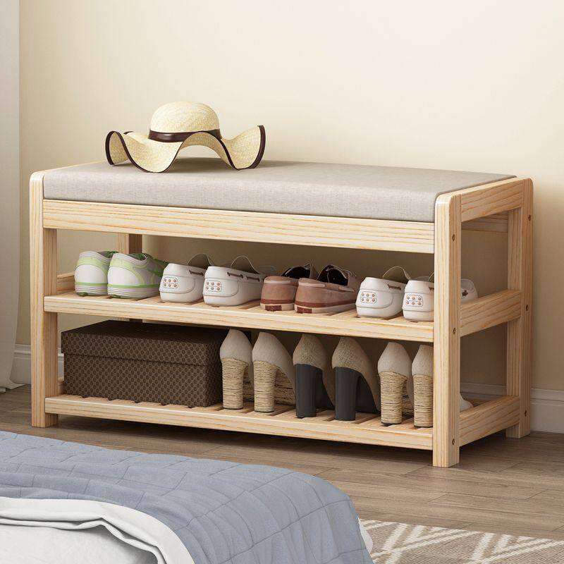 实木换鞋凳挂衣架入户多功能衣架衣帽架门口一体凳鞋架落地带玄关