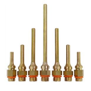 超长热熔胶枪嘴加长喷咀胶头配件小孔极细枪头全铜打胶鸭宽扁尖嘴