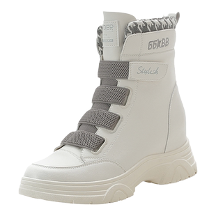 内增高马丁靴子女2025秋冬新款百搭爆款小个子显瘦厚底真皮短靴女