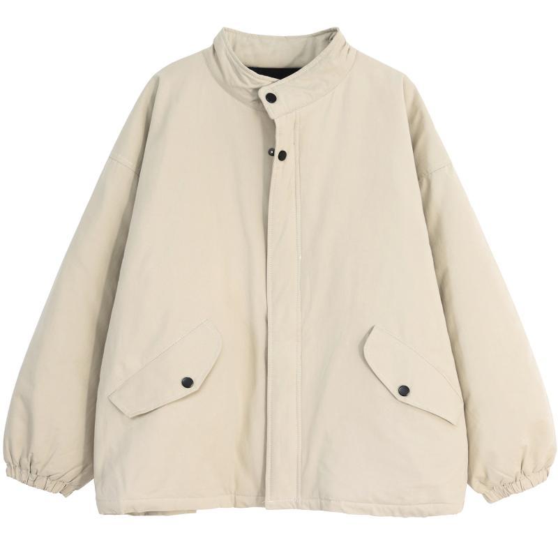 纯棉立领宽松棉服女加厚保暖冬装