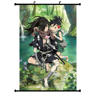 多罗罗动漫周边海报百鬼丸壁画布料挂画二次元新品卷轴挂件现货