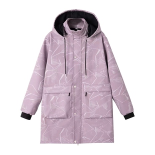 新款加绒罩衣成人男女加厚长袖外穿洋气工作服秋冬防水脏围裙大褂