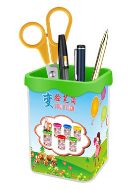 普雅铅笔头笔筒创意时尚办公用品插笔座可爱学生小清新笔筒收纳多色可选
