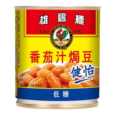 雄鸡标蕃茄汁焗豆健怡罐头