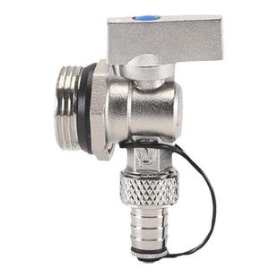 1寸地暖地热分水器放水阀排水排气排污阀门神器大流量暖气铜球阀