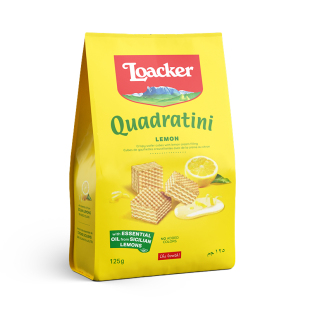 Loacker莱家进口威化饼干夹心酥脆下午茶休闲小吃柠檬味零食125g