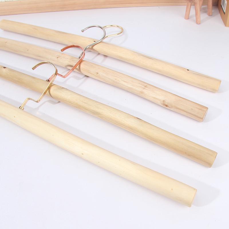 创意原木树枝挂衣架旗袍架汉服展示架服装店实木加长一字型衣架