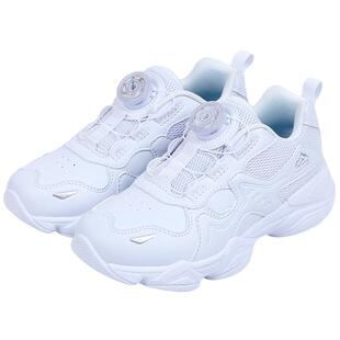 江博士轻便男女童鞋秋季旋钮扣儿童小白鞋运动鞋