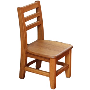 小钟 豆丁凳缅甸柚木实木儿童凳小靠椅环保家用木质换鞋凳矮凳