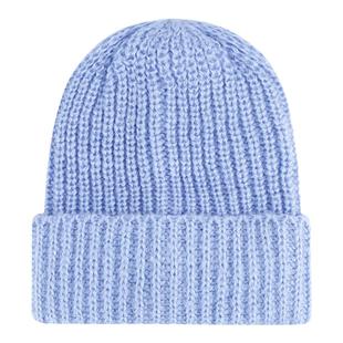 月球上的人 秋冬韩版原创毛线帽女纯色百搭大头围冷帽毛线帽子男