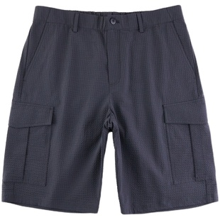 夏季挚爱的工装短裤 轻量泡泡纱弹力面料 男士休闲五分裤 DBL973