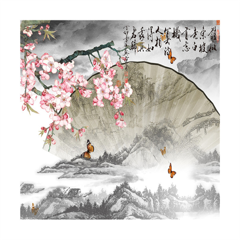 主播背景布3d直播间古风中国风潮