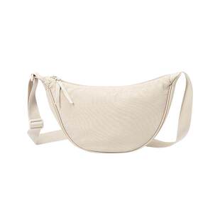 森马包包斜挎包女2025新款胸包马卡龙色饺子包日系简约腰包单肩包