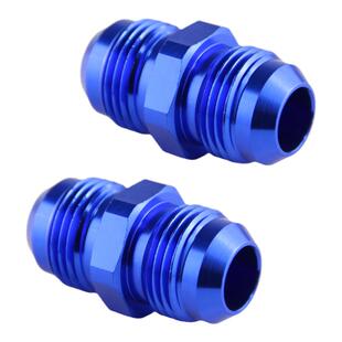 AN转公制汽车油冷油管外丝连接转接头铝合金直接头外螺纹公头螺丝