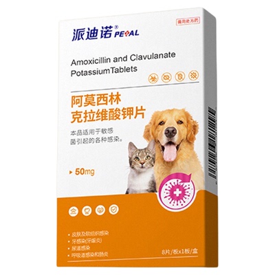 派迪诺宠物消炎药猫咪鼻支狗狗感冒呼吸道感染阿莫西林专用消炎药