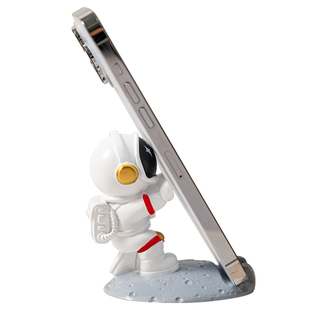 创意可爱宇航员摆件手机支架办公桌工位装饰品生日礼物实用可定制