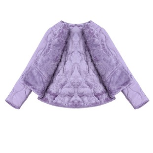 秋冬女士修身加绒保暖羽绒棉内胆短款加厚棉袄中老年轻薄棉袄外套