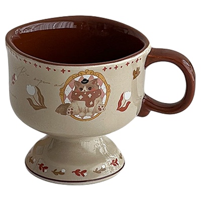 被这款复古猫咪杯给治愈了~