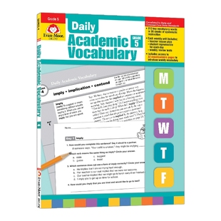 英文原版 Daily Academic Vocabulary Grade 5 TE 每日练习系列 专业词汇 五年级 完整版 英文版 进口英语原版书籍