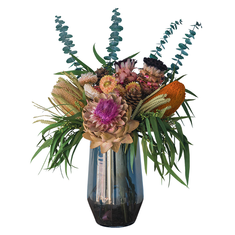 北欧森系天然干花diy插花真花家居装饰美式乡村摆件锦年花瓶套装