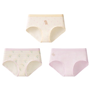 【纯棉】likeuu女童内裤儿童a类女孩中大童女宝三角短裤全棉抗菌