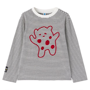 【条纹复古】森林棠26款「棉&氨纶」原创印花舒适亲肤高弹儿童T恤
