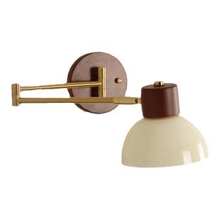 奶油风卧室床头阅读壁灯创意简约书房学习折叠伸缩可旋转摇臂壁灯