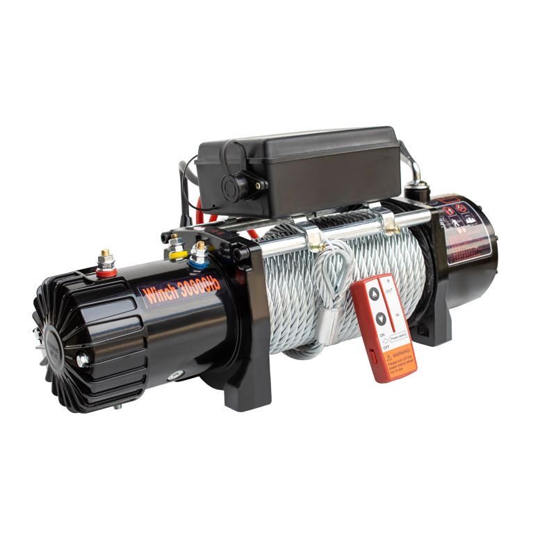 电动绞盘12v24v车载小型吊机越野