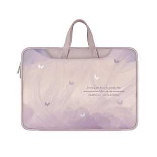 V-SION原创插画简约蝴蝶笔记本重磅电脑包手提适用苹果macbook15点6寸小新air13华为matebook联想女14内胆包