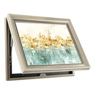 复古电表箱装饰画免打孔配电箱挂画现代简约可推拉欧式遮挡电闸盒