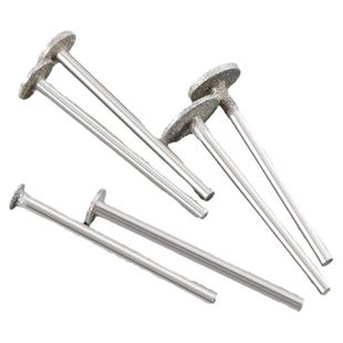 T型金刚砂磨头K针薄片磨针玉石玉雕磨针翡翠原石去皮切割片打磨头