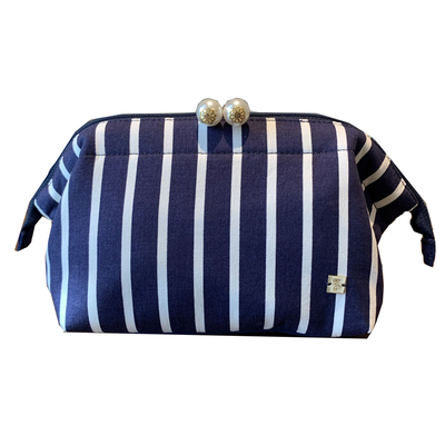 百搭条纹旅行便携内有中号化妆包