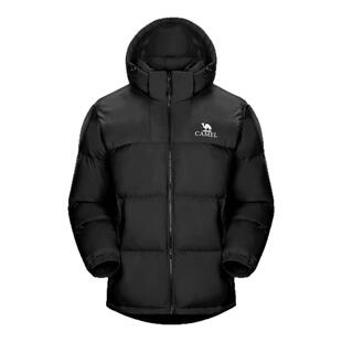 骆驼男装羽绒服男士新款冬季加厚外套短款面包服保暖宽松防寒户外