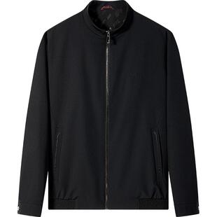 柒牌男装清仓时尚休闲夹克衫长袖立领微弹中青年秋冬外套上衣