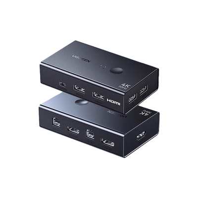 绿联kvm切换器打印机二进一出usb