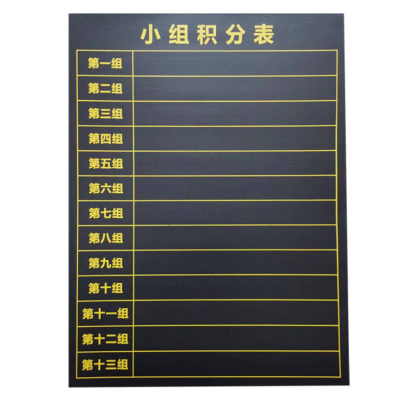 磁性黑板贴小组积分表各科比一比
