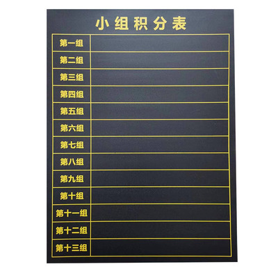 磁性黑板贴小组积分表各科比一比