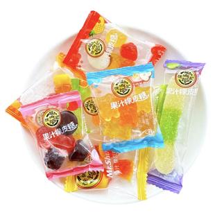 徐福记花心熊桑葚积木形橘子瓣果汁橡皮软糖结婚喜糖圣诞散装零食